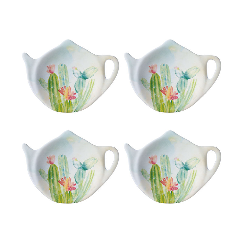Set of 8 Teabag Holder Cactus