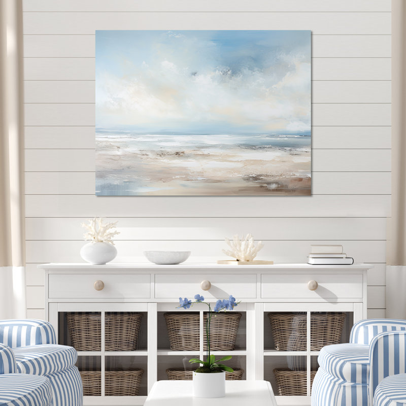 «Poling - Coastal Ocean», reproduction sur toile encadrée, H 30 po x l 40 po x P 1,5 po, Toile tendue