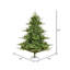 6.5' H Lighted Artificial Pine Christmas Tree
