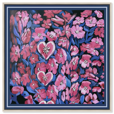 Yours Forever Canvas Fashion Print by Oliver Gal, Black Frame, 12 x 12
