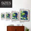 «Night Garden Exposition Posters III», reproduction encadrée - bois massif-1095431715-1095431726