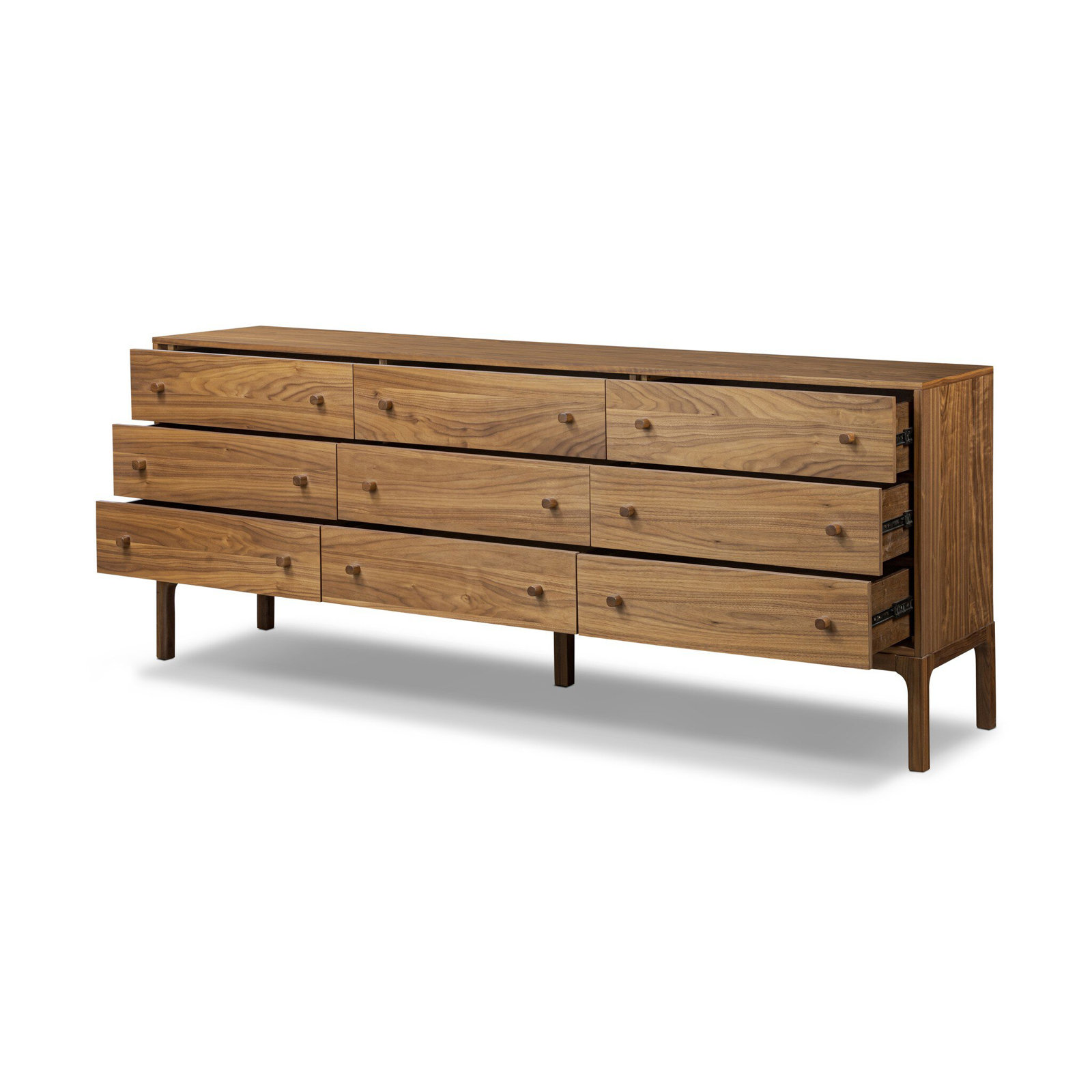 Jacobsen 9 Drawer Dresser-Natural Walnut