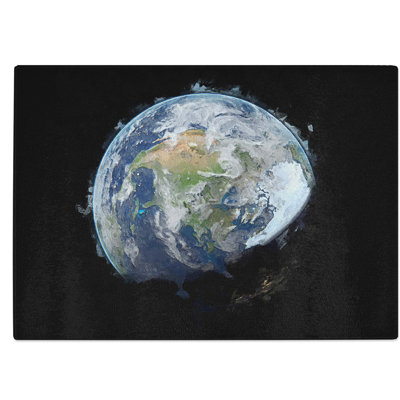 Tempered Glass The Beauty of Planet Earth Chopping Board