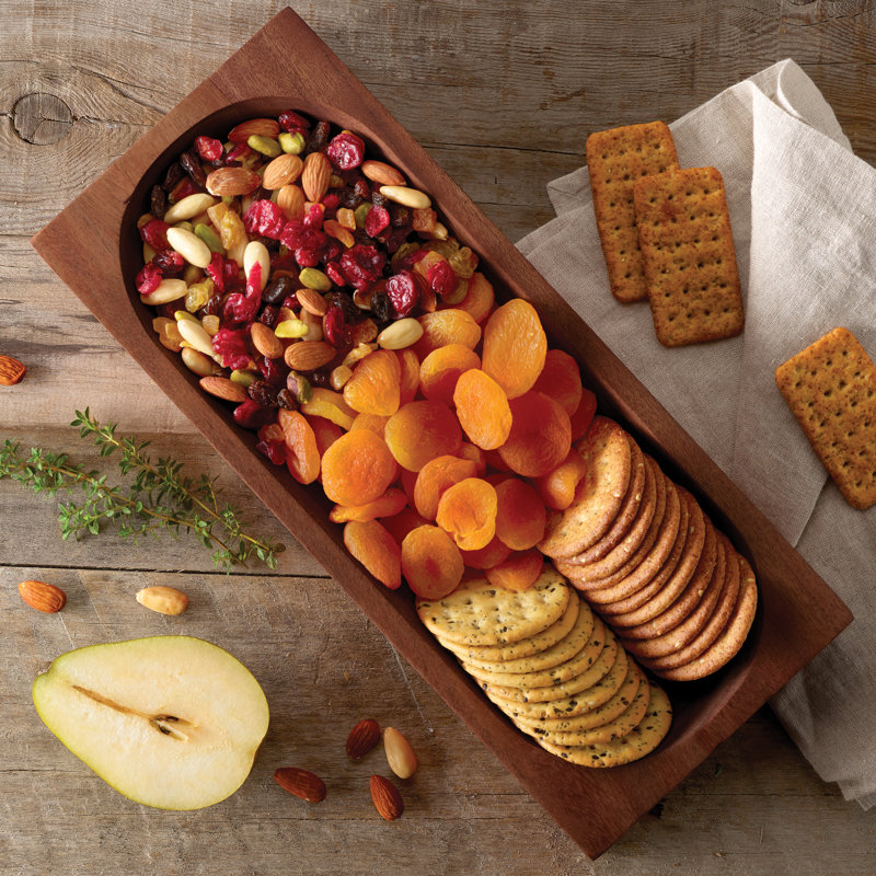 Mahogany Light Brown Snack Serving Bowl for Chips and Dip