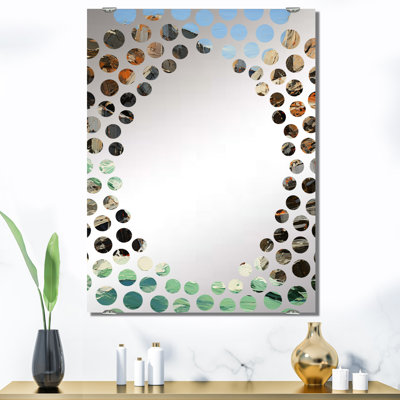 Lengade - Abstract Modern Waves Mirror Wall Decor MIR139458