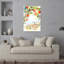 «Pomegranates Over Tuscan Village», impression de paysage abstrait de fruits rustiques-129968394