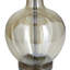 Lampe de table en verre champagne avec abat-jour tambour