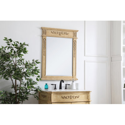 Nai Engineered Wood Flat Wall Mirror