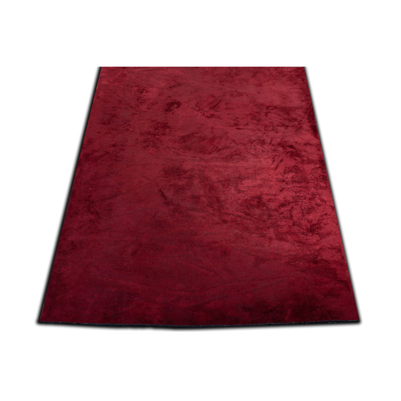 Rapture Hand-Knotted Cotton Red Area Rug, Rectangle 7'10" x 9'10"