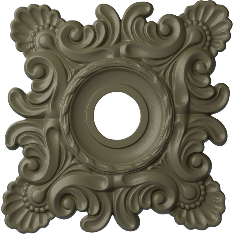 Médaillon de plafond Crawley H 18 po x l 18 po x P 3,25 po, Pierre Spartan