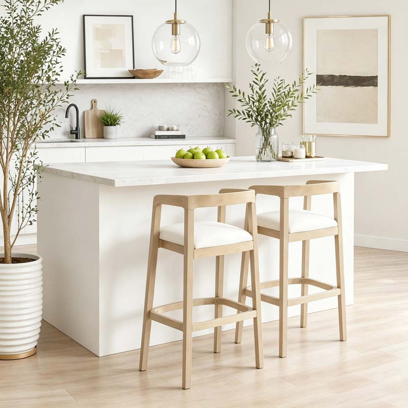 BAR STOOLS, Beige+light brown