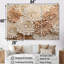 «Pure White Chrysanthemums Mosaic III», ensemble d'art mural sur toile Chrysanthemums-107766020-107766022