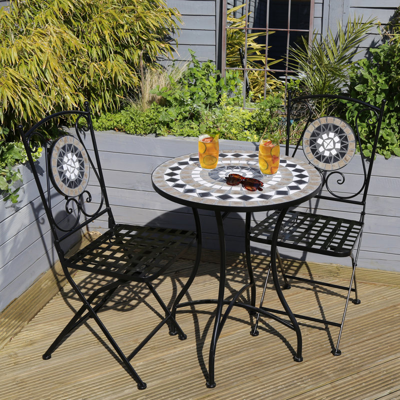 Groce 2 - Person Patio Dining Set with Round Table