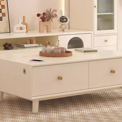 Simple design sense solid wood coffee table