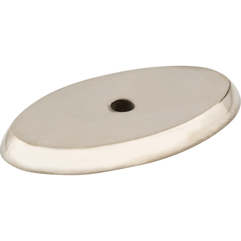 Aspen II Oval  Backplate, 0.19" H x 1.75" W x 1" D, Polished Nickel