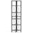 5-tier Corner Display Rack Corner Ladder Bookshelf w/ Sturdy Metal Frame-2085694962