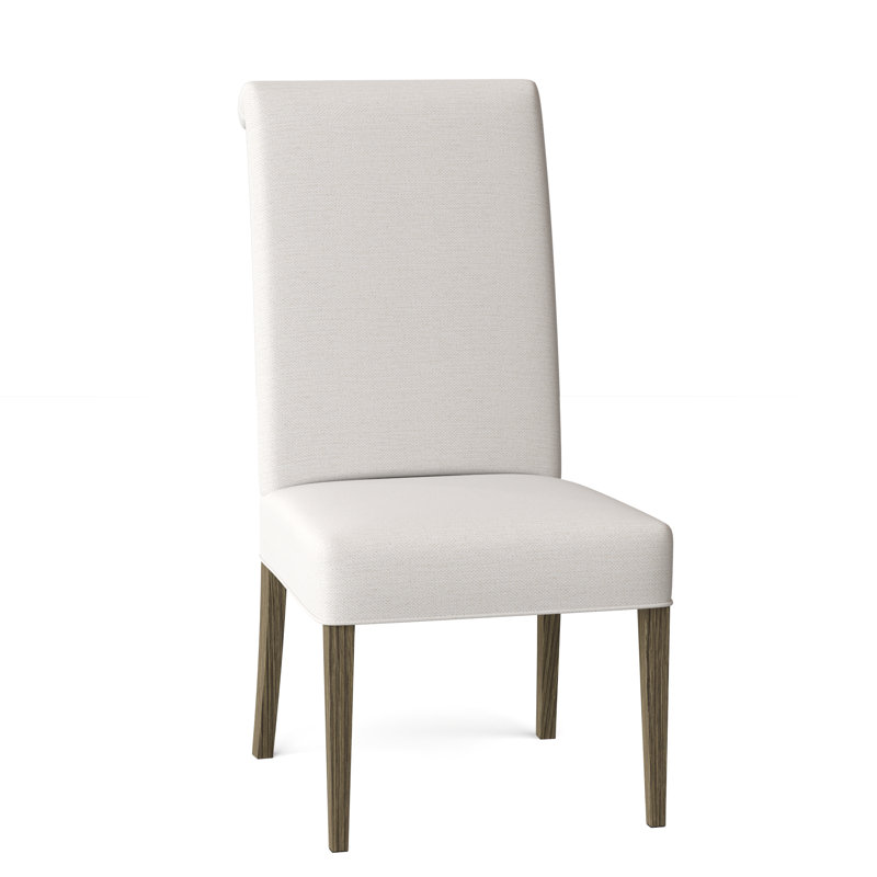 Chaise rembourrée Sebree, Performance neige ivoire, Espresso