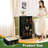 4 Drawer Vertical Storage Dresser magical forest elements snake night mushrooms plant space elements with Wood Top &amp; Fabric Pull Drawers