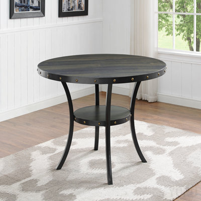 Biony Dining Table Espresso Wood Railhead