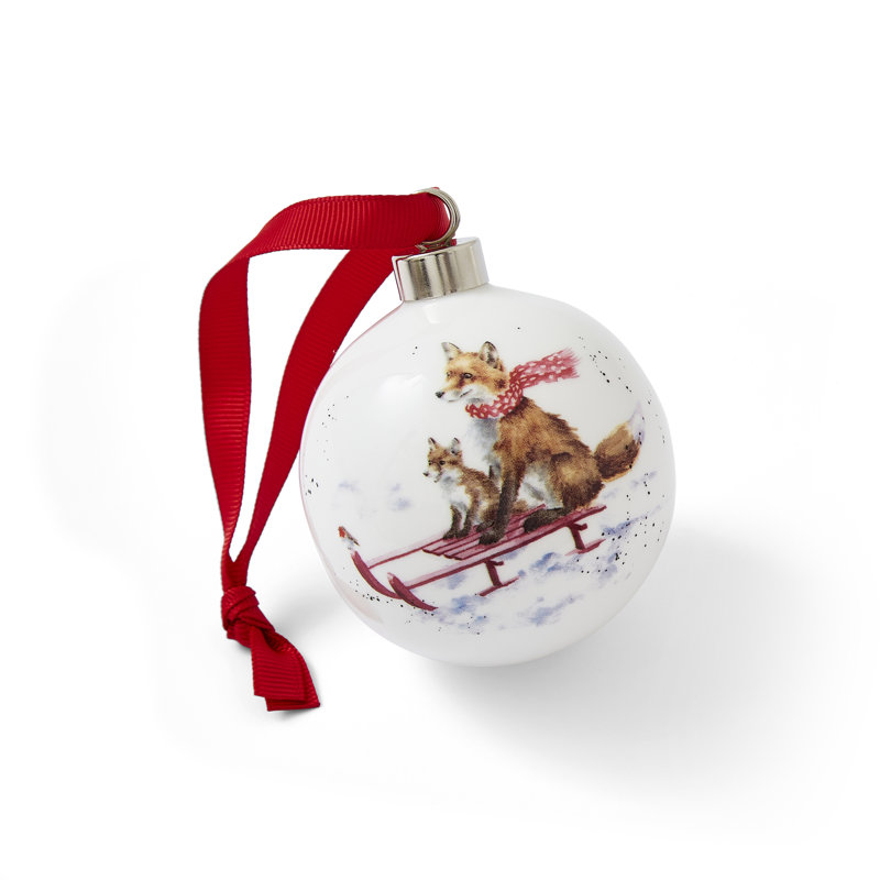 Classic Wrendale Designs, Sleigh Ride Bauble
