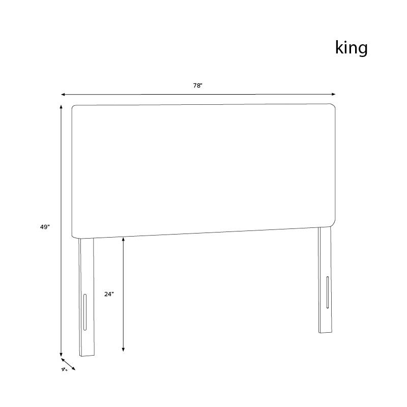 Cinta Upholstered Headboard, King