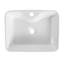 Lavabo de salle de bain rectangulaire en céramique