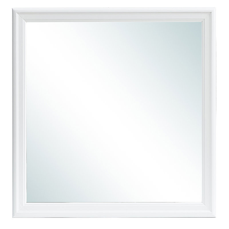 Lorana Champagne Wall Mirror, White