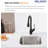 18" L x 16" W Undermount Kitchen Sink with Accessories