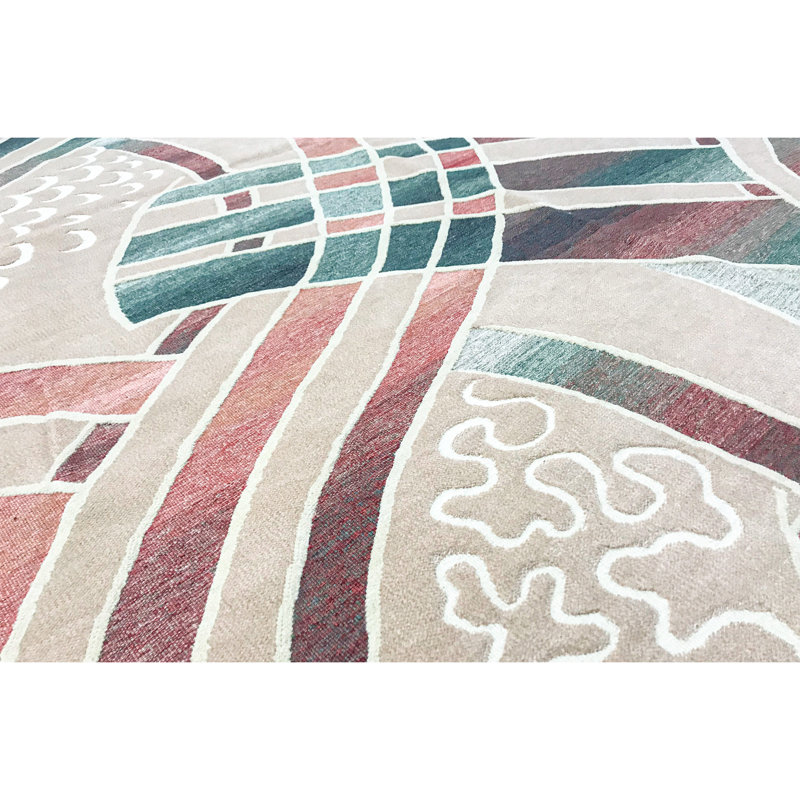 Tapis multicolore de haute qualité noué à la main
