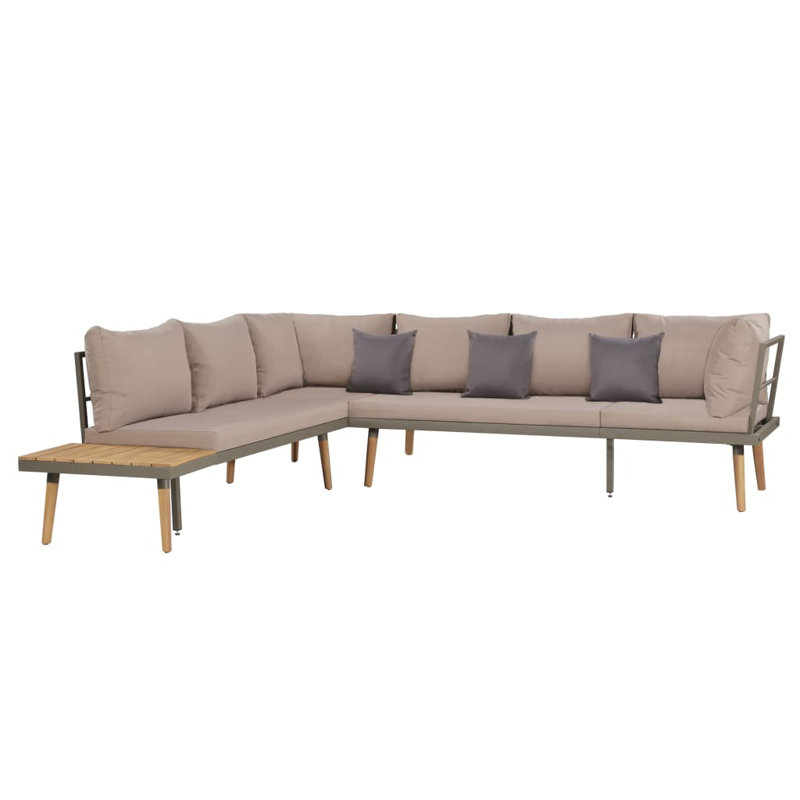 Cannes Bench with Cushions, White