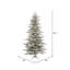 Flocked Slim Fir Artificial Christmas Tree-93173346