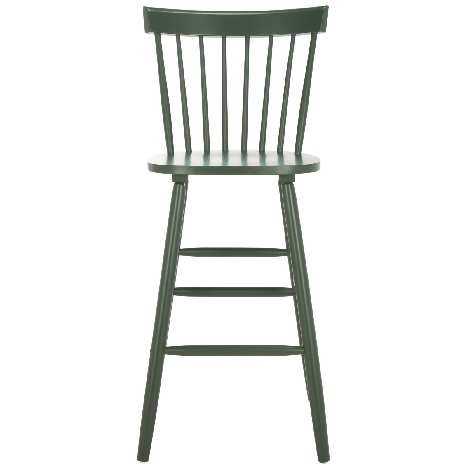 Stacee Solid Wood Bar & Counter Stool, Bar Stool (29" Seat Height), Garden Green