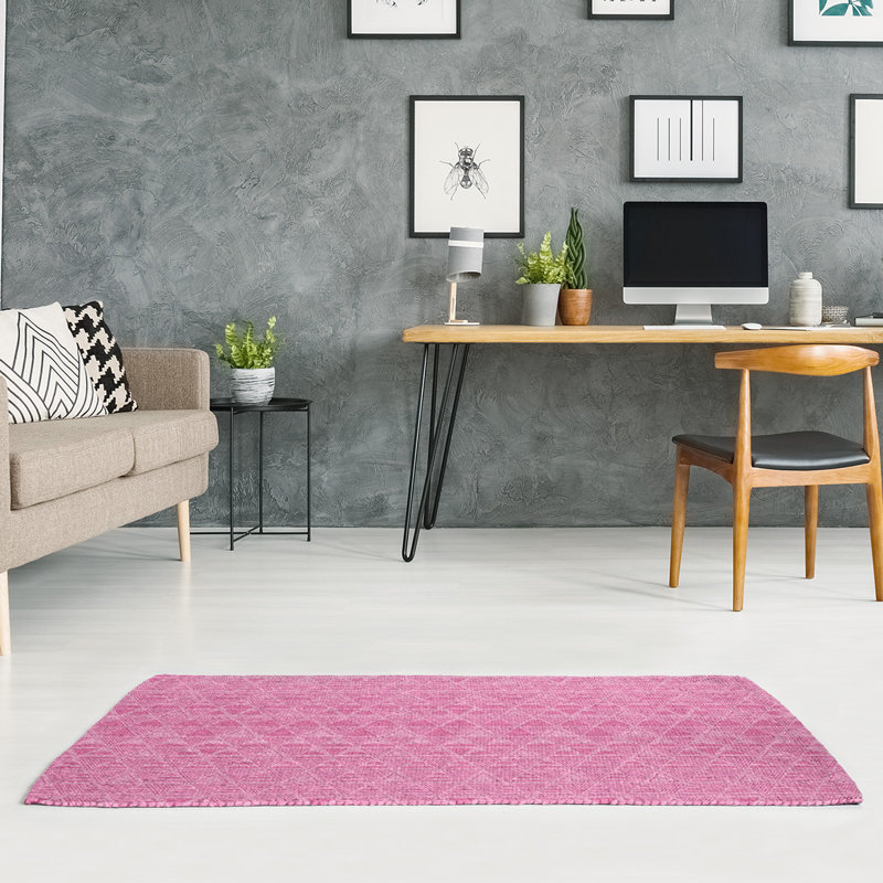 Chenille Geometric Indoor Rug, Rectangle 4' x 6'
