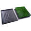 Toilette pour animaux de compagnie avec grille intermédiaire pour faciliter le drainage de l'urine - gazon artificiel 20 po x 25 po à trois couches et base antidérapante