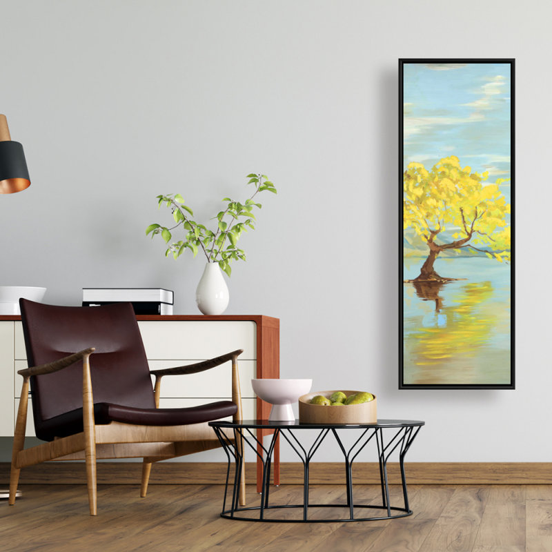 «Spring Lanscape With A Tree In A Lake» sur