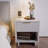 Contemporary Open-Shelf Bedside Table Nightstand