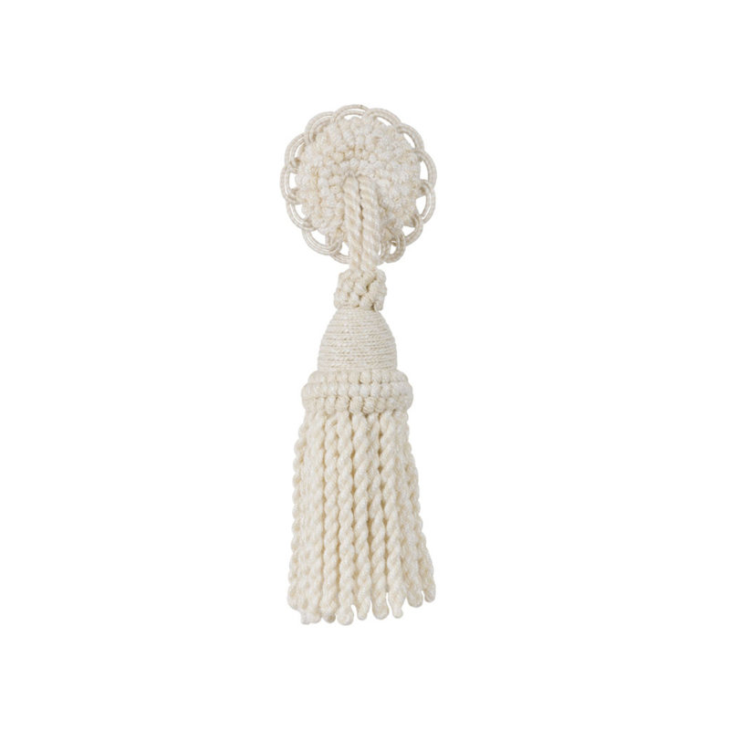Le Coeur Passementerie Tassel-Ro Fabric, Cream