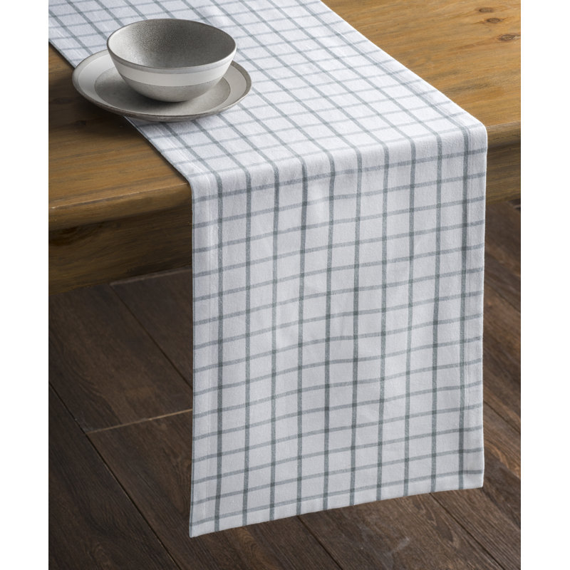 Checkered 100% Cotton Table Runner, Griffin