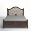 Grand lit plateforme tapissier en bois massif Bilal, noyer-313313175-270252570