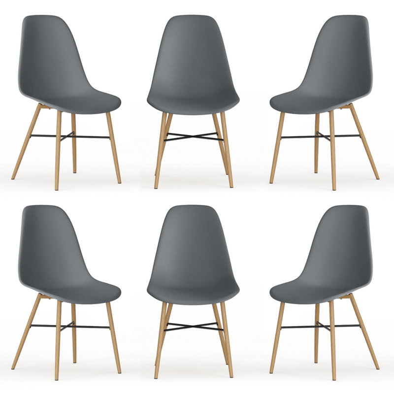 46cm H Side Chair, 6, Grey