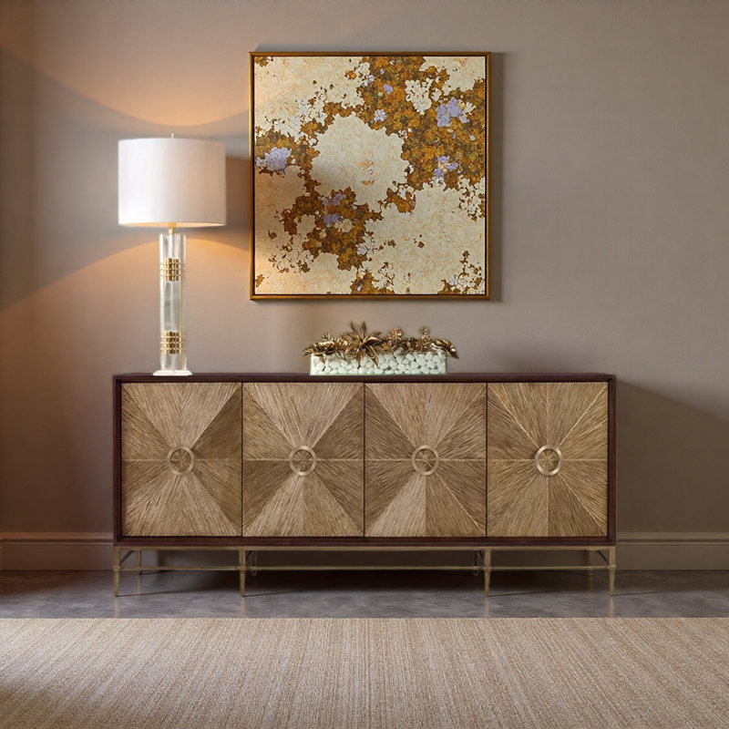 Buffet haut de gamme rétro, H 31,89 po x l 70,87 po x P 18,9 po