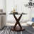 Ronks Glass Top End Table