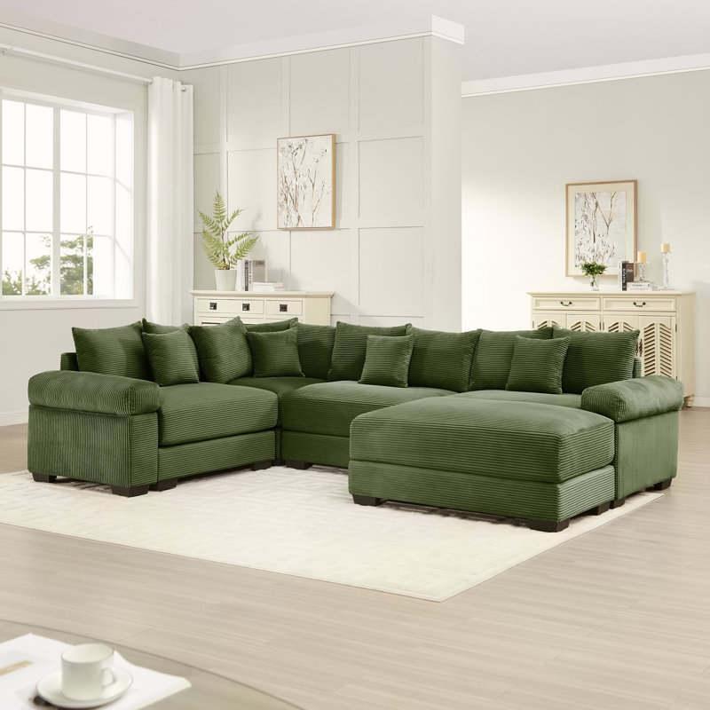 Canapé modulaire surdimensionné Cloud, Vert
