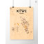 Kitwe City Map - No Frame Print-1830909699