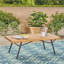 Causeuse d'extérieur avec table basse Canoga