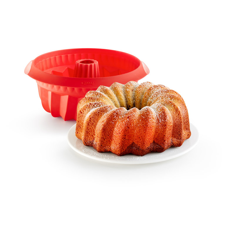 Lékué Silicone Deep Savarin Cake Mould, 22 Cm 