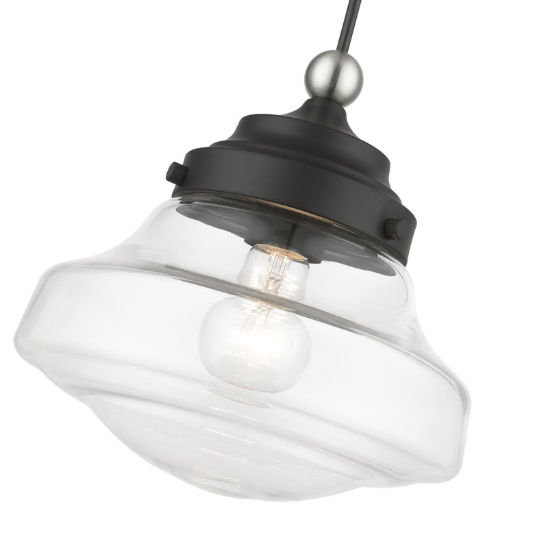 Leore 1 - Light Pendant, Black/Brushed Nickel