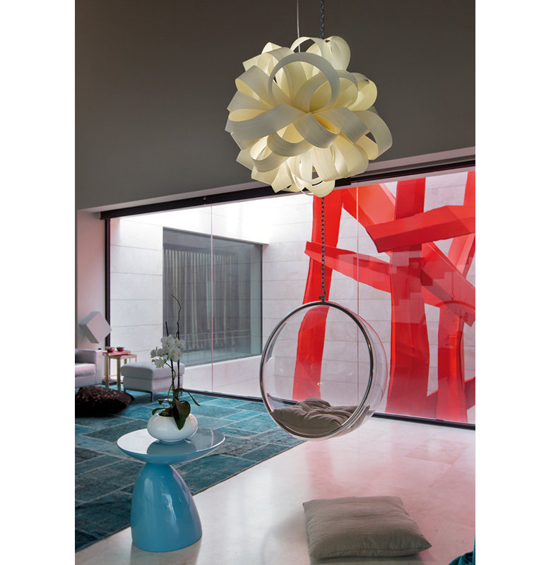 Agatha 1 - Light Pendant, Ivory White, E26 Base