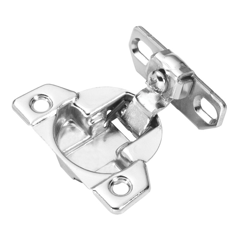 Charnières dissimulées, cadre frontal superposé de 1-3 / 8 po ou plus - Nickel poli - Charnières de porte d'armoire, 1