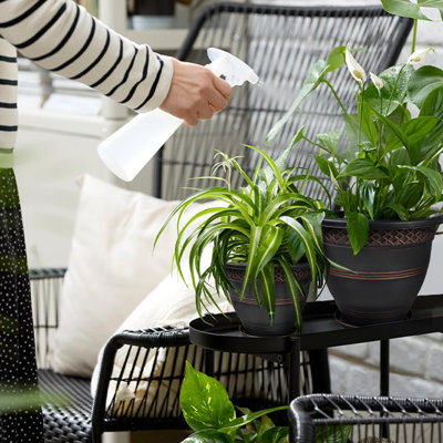 Jardinières d'extérieur de 40 cm (16 pouces), ensemble de 4, motif écossais cuivré
